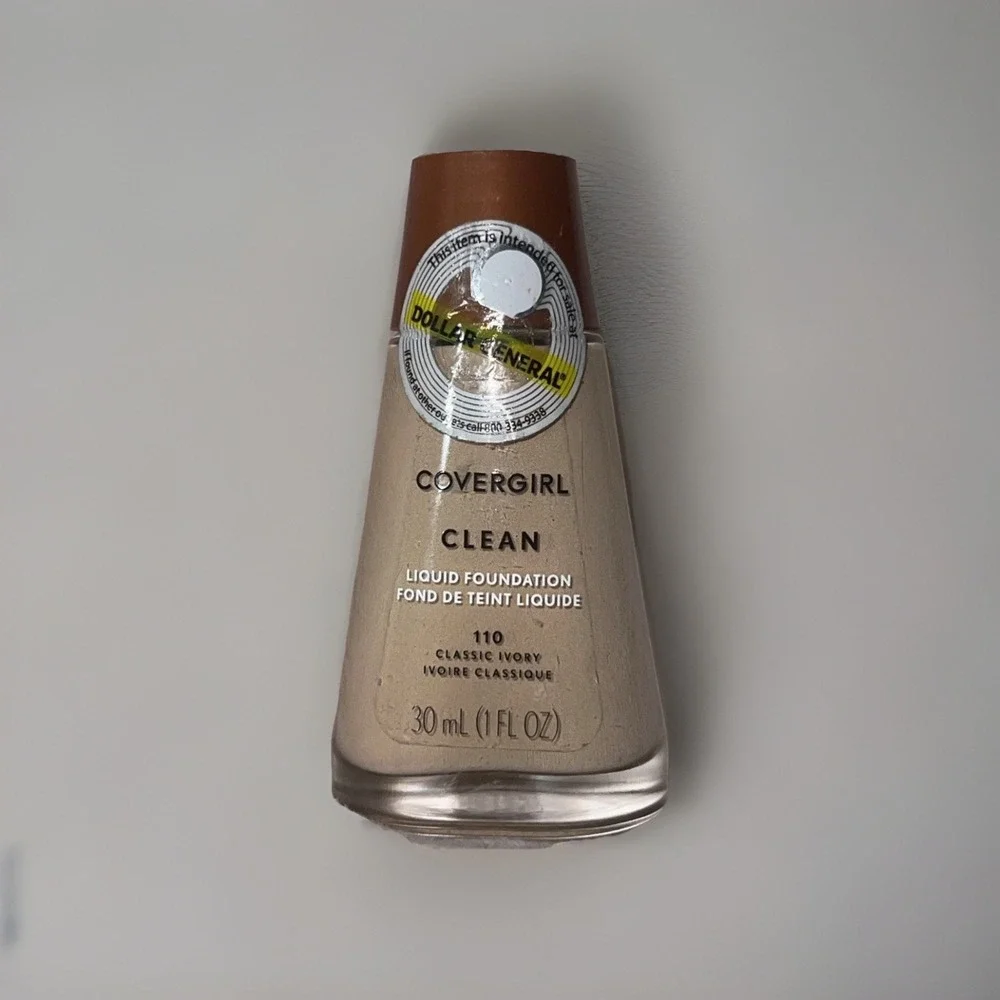 Covergirl Clean Liquid Foundation 110 Classic Ivory Original Discontinued
